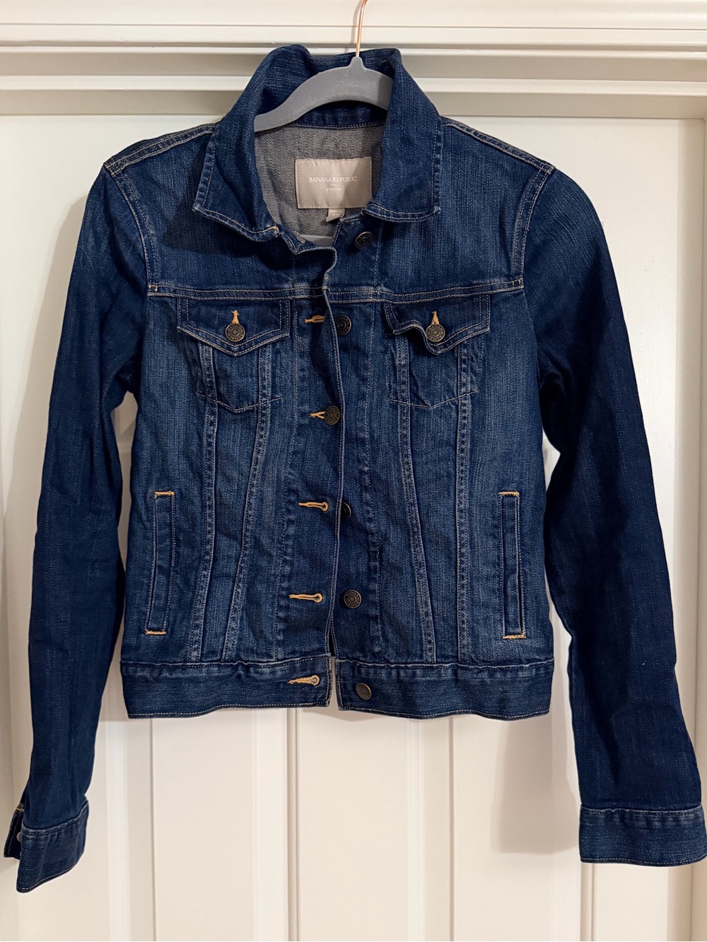Banana Republic Stretch Dark Indigo Denim Jacket